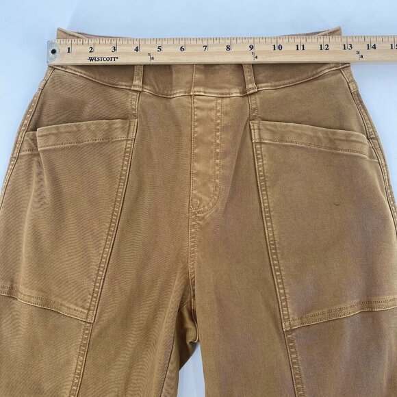 Spanx Stretch Twill Utility Pant Size Small Acorn Brown Pull On Slimming - Picture 8 of 14